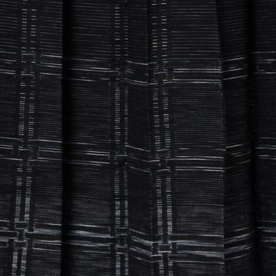 【洗える】絣三筋格子　ゴムスカート（７２１６ＦＡ０８）