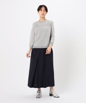 ストレッチタッサー　ランダムプリーツスカート（７２１６ＦＧ０４）