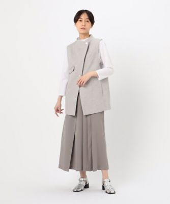 ストレッチタッサー　ランダムプリーツスカート（７２１６ＦＧ０４）