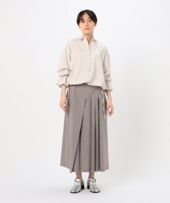 ストレッチタッサー ランダムプリーツスカート