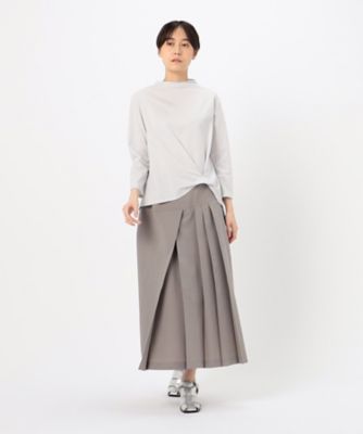 ストレッチタッサー　ランダムプリーツスカート（７２１６ＦＧ０４）