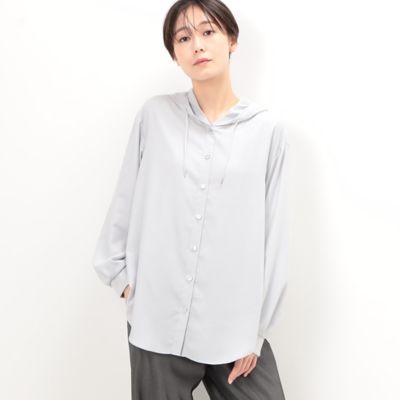 Gabardine K.T (Women)/ギャバジンケーティー マイクロスパン　フード付きブラウス（７２２０ＢＥ０３）