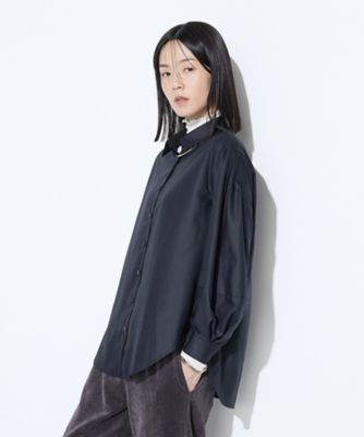 Gabardine K.T (Women)/ギャバジンケーティー マイクロスパン タックボリューム袖のブラウス(7220BM03) クロ トップス【三越伊勢丹/公式】