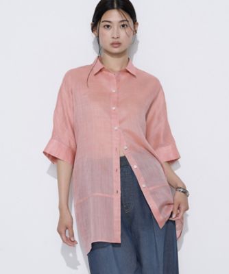リラックスド フィット ストレッチ コットン シャツ