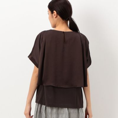 【洗える】プレーティング天竺　ボレロカットソー（７２２１ＥＡ０２）