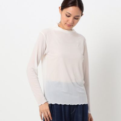 ＜Gabardine K.T (Women)＞【前後２ＷＡＹ／洗える】シアーテレコ　ハイネックインナー（７２２１ＥＡ０４）