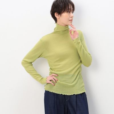 【前後２ＷＡＹ／洗える】のびのびシアーリブ　Ｔシャツ（７２２１ＥＣ０５）