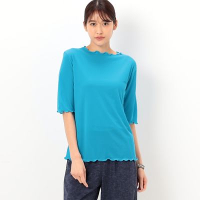 ＜三越伊勢丹/公式＞ Gabardine K.T (Women)/ギャバジンケーティー シアーテレコ Tシャツ ターコイズ トップス【三越伊勢丹/公式】