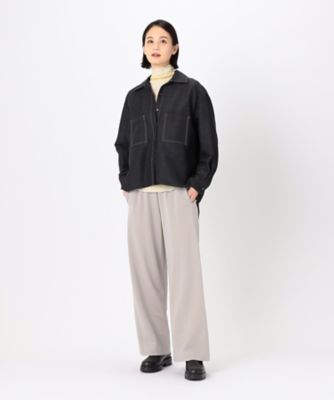 RE ARRIVAL/再入荷 前後2WAY】ピケスムース 地層ボーダーカットソー パンツ