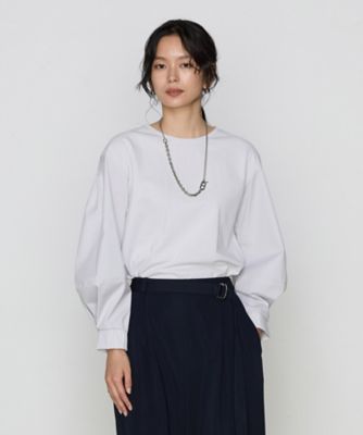 【日本製】 袖パフカットソー（7221EK02） ポンチ | K.T Gabardine トップス
