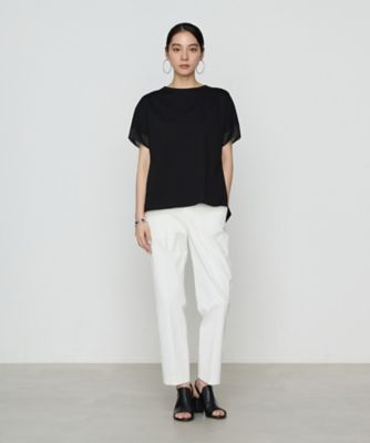プレーティング天竺　袖シアーＴシャツ（７２２１ＥＫ１０）