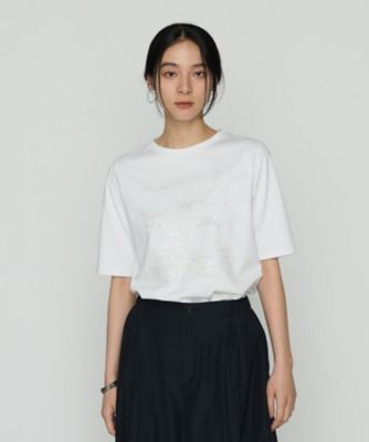 ＜Gabardine K.T (Women)＞プレーティング天竺　星柄Ｔシャツ（７２２１ＥＫ１５）