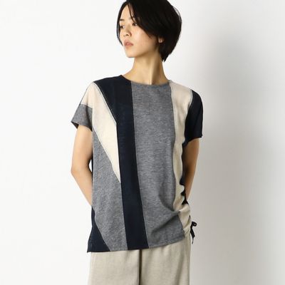 ＜Gabardine K.T (Women)＞ワイドストライプ　Ｔシャツ（７２２１ＥＴ０９）