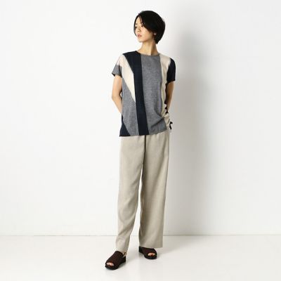 ワイドストライプ　Ｔシャツ（７２２１ＥＴ０９）