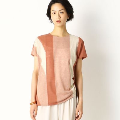 ワイドストライプ　Ｔシャツ（７２２１ＥＴ０９）