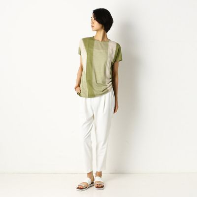 ワイドストライプ　Ｔシャツ（７２２１ＥＴ０９）