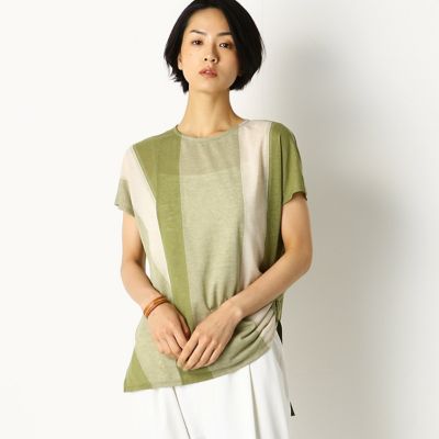 ワイドストライプ　Ｔシャツ（７２２１ＥＴ０９）