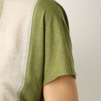 ワイドストライプ　Ｔシャツ（７２２１ＥＴ０９）