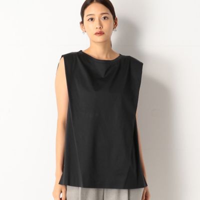 ＜Gabardine K.T (Women)＞タックノースリーブ　Ｔシャツ（７２２１ＥＷ０２）