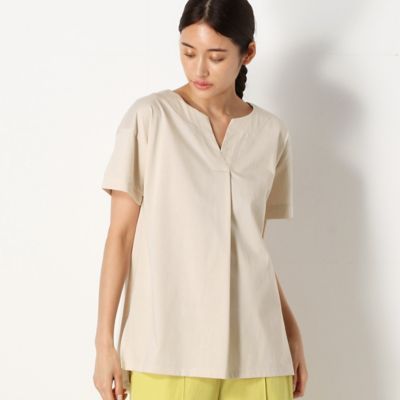 【洗える】Ｖスリットネック　Ｔシャツ（７２２１ＥＹ０９）