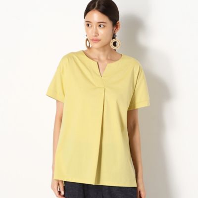 【洗える】Ｖスリットネック　Ｔシャツ（７２２１ＥＹ０９）