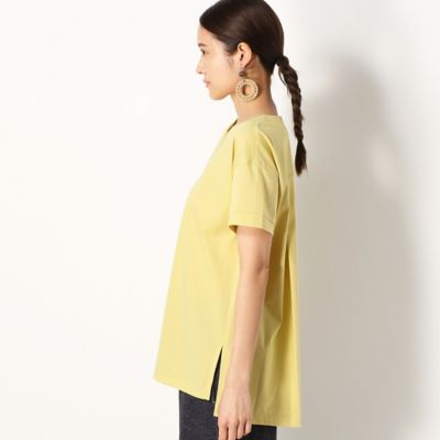 【洗える】Ｖスリットネック　Ｔシャツ（７２２１ＥＹ０９）