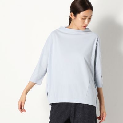 ＜Gabardine K.T (Women)＞【ウォッシャブル】５分袖丈　プルオーバーカットソー（７２２１ＥＹ１６）