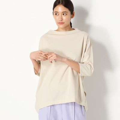 【ウォッシャブル】５分袖丈　プルオーバーカットソー（７２２１ＥＹ１６）