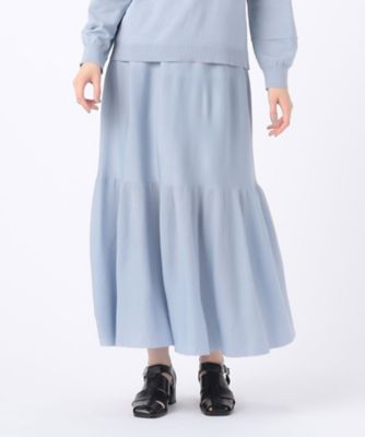 Gabardine K.T (Women)/ギャバジンケーティー 【セットアップ対応】ブライトストレッチヤーン マーメイドニットスカート(7230FG03)
