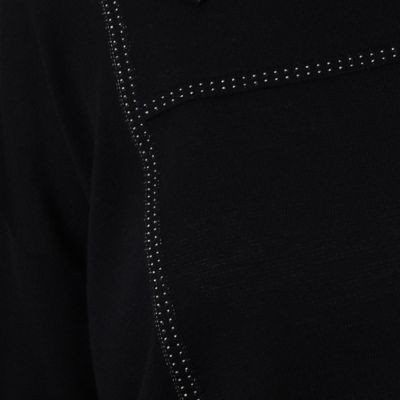 エキストラファインメリノウール　ラメステッチ柄シャツ襟付きセーター（７２３０ＩＡ０２）