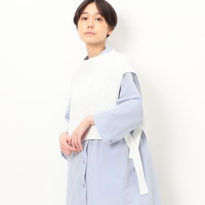 ＜Gabardine K.T (Women)＞ふわっとポリエステル　ヘリンボーン柄ニット（７２３０ＩＣ０１）