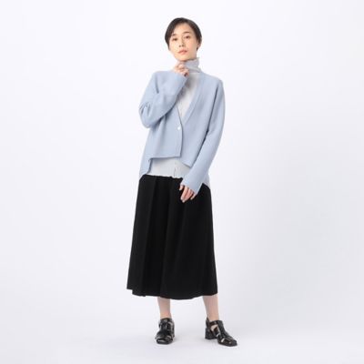 【セットアップ対応】ブライトストレッチヤーン　ニットショートジャケット（７２３０ＩＧ０１）