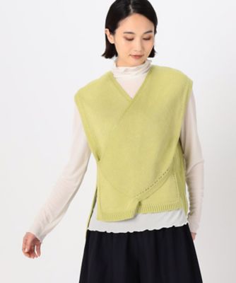 ドライタッチコットン　フロントクロスベスト（７２３１ＩＧ０４）