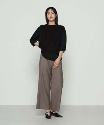 [極美品]KEITA MARUYAMA　ジレ　ベスト　毛絹麻　サンプル品 菊の舞/紺・フレッシュシルキーワイン / MAI-20 – mizutori / 株式会社