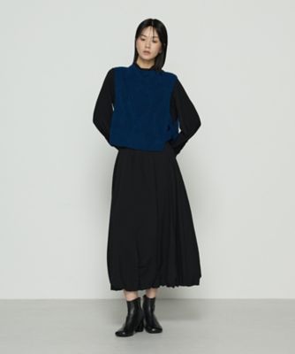 [極美品]KEITA MARUYAMA　ジレ　ベスト　毛絹麻　サンプル品 菊の舞/紺・フレッシュシルキーワイン / MAI-20 – mizutori / 株式会社