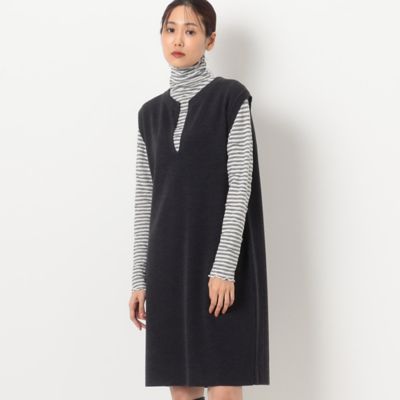 ＜Gabardine K.T (Women)＞オフスケールエキストラファインメリノ　ミラノリブワンピース（７２３１ＯＥ０４）