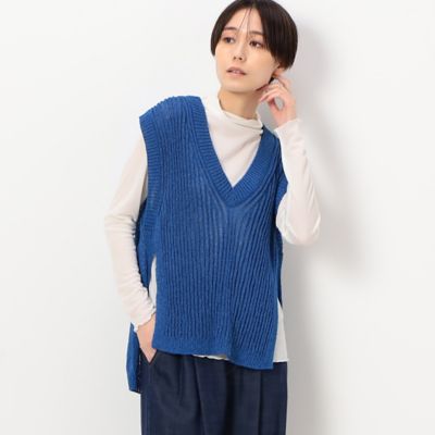 【Loungedress】和紙ニットベスト 110057232IC0607001?$VS_1500$