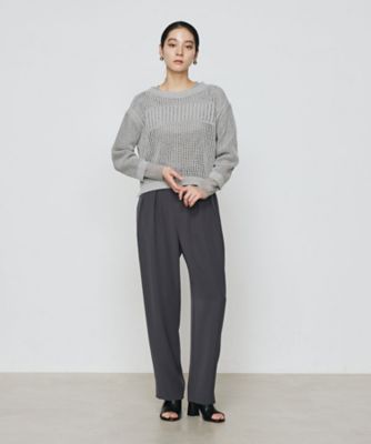 和紙×peフリーゼヤーン スクエアメッシュ2WAYカーディガン