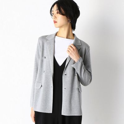 ＜Gabardine K.T (Women)＞ミラノリブ　Ｗブレストジャケット（７２３２ＩＴ０６）