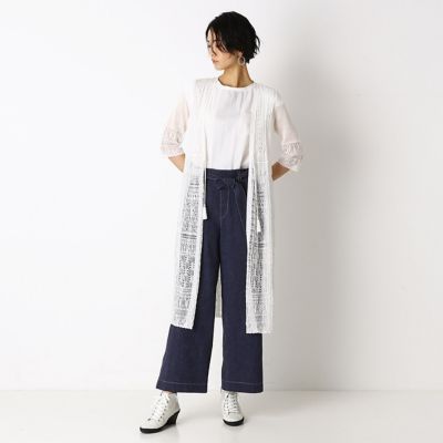 レーシー　ロングカーディガン（７２３３ＩＴ０８）