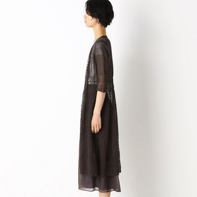 レーシー　ロングカーディガン（７２３３ＩＴ０８）