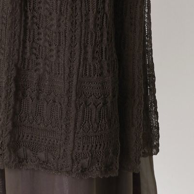レーシー　ロングカーディガン（７２３３ＩＴ０８）