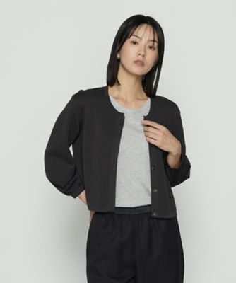 ＜Gabardine K.T (Women)＞ブライトストレッチヤーン　ミラノリブショートジャケット（７２３４ＪＭ０６）