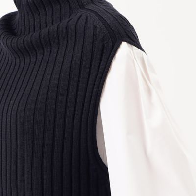 ソフトウール　ワイドリブベスト（７２３５ＩＦ１５）