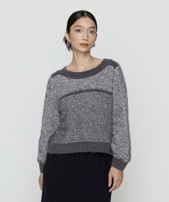 ＜Gabardine K.T (Women)＞ふわもこモールシャギーヤーン　ファーセーター（７２３６ＩＭ０９）