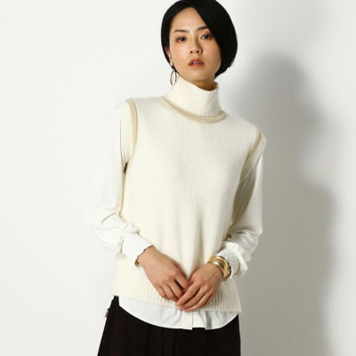 ＜Gabardine K.T (Women)＞ホワイト　ノースリーブプルオーバー（７２３７ＩＲ１９）