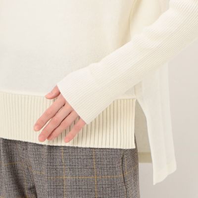〔　ＴＡＬＬサイズ　〕　ミニループインレイ　ニット切替プルオーバー（７６０１ＥＡ１３）