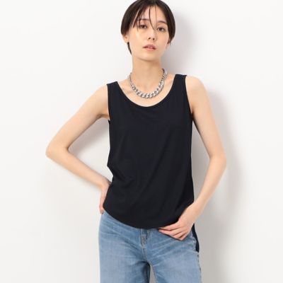 〔　ＴＡＬＬサイズ　〕　【前後２ＷＡＹ】シルキーリブ　タンクトップ（７６０１ＥＣ０１）