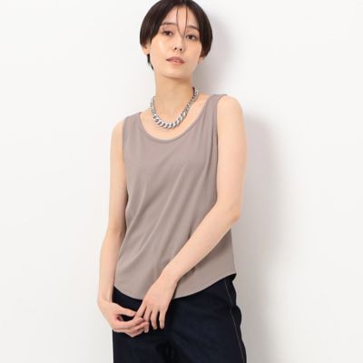 〔　ＴＡＬＬサイズ　〕　【前後２ＷＡＹ】シルキーリブ　タンクトップ（７６０１ＥＣ０１）