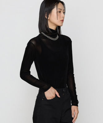 ＜COMME CA TALL (Women/大きいサイズ)＞〔　ＴＡＬＬサイズ　〕　フロッキーチュールシアープルオーバー（７６０１ＥＩ０４）